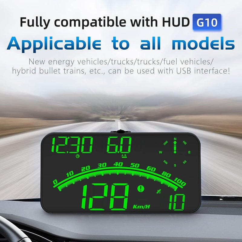 wiiiw Heads up Display for Cars Speedometer for Car, HUD Digital Speedometer for Car with Speed Alarm, Fatigue Driving Reminder, Upgraded 5.5" large-screen, Heads up Display Suitable for All Vehicles - Image 4